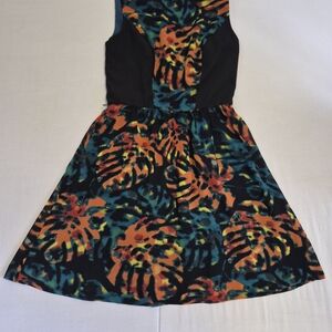 Kensie Teal & Multicolor Printed Dress